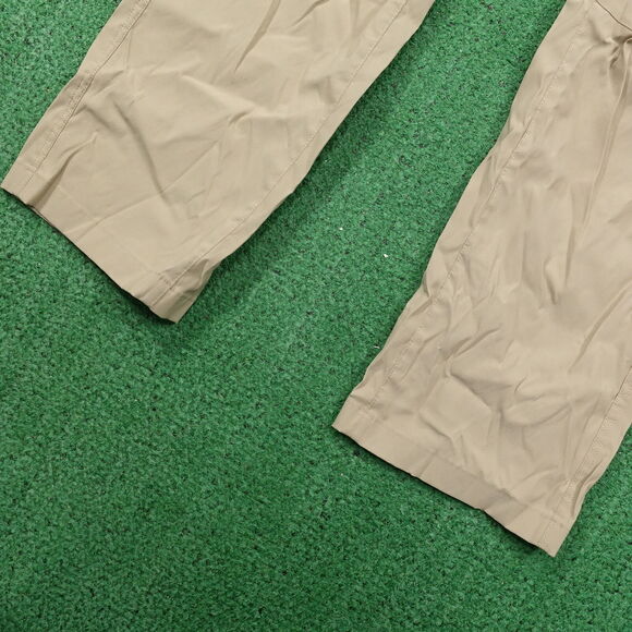 EDDIE BAUER NYLON BLEND TAN BEIGE LIGHTWEIGHT HIKING OUTDOORS PANTS 38X32 - Picture 4 of 9